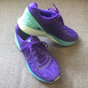 Nike Lunarglide 6 Purple/Teal Size US 6.5